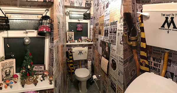 Harry Potter Bathroom - For Reading Addicts